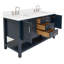 ARIEL Magnolia 60 Double Sink Bathroom Vanity with Top-38213391-621125