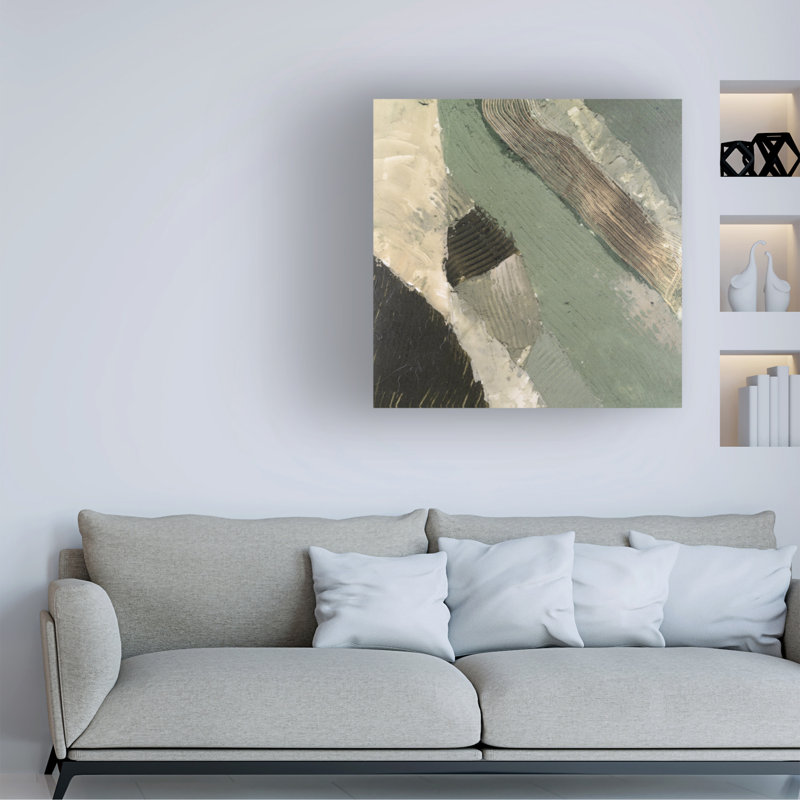 Ivy Bronx, Melissa Wang Moss Prairie I, art mural sur toile, H 14 po x l 14 po