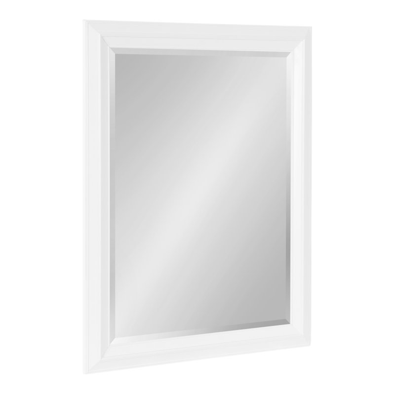 Ammanda Whitley Framed Rectangle Wall Mirror, 28" x 22", White