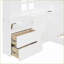 Lit plateforme simple blanc avec tiroirs, ports USB et amp; Tablettes - Meubles de chambre à coucher