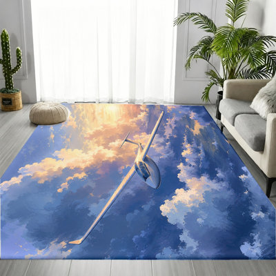 Tapis à motif planeur Sky Cloud