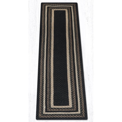 Mocha/Frappuccino Oblong Braided Rug Handwoven Jute
