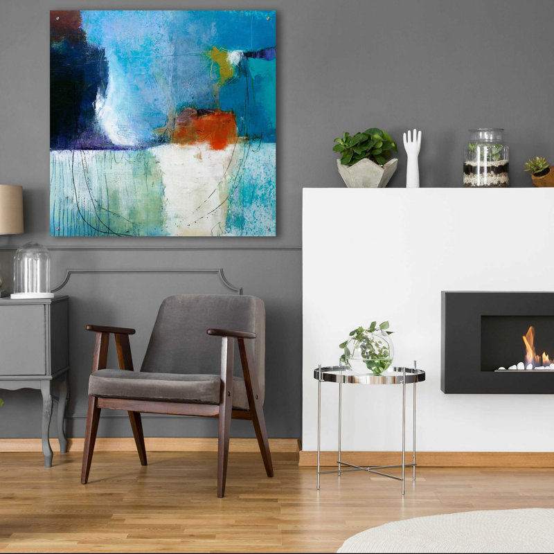  Art mural en verre «Faith» par Pamela K. Beer, 12 po x 12 po, H 36 po x l 36 po x P 0,2 po