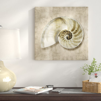 « golden sea life iv », impression sur toile