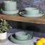 Gibson Home Canyon Crest 12-Piece Stackable Matte Melamine Dinnerware Set-72615068