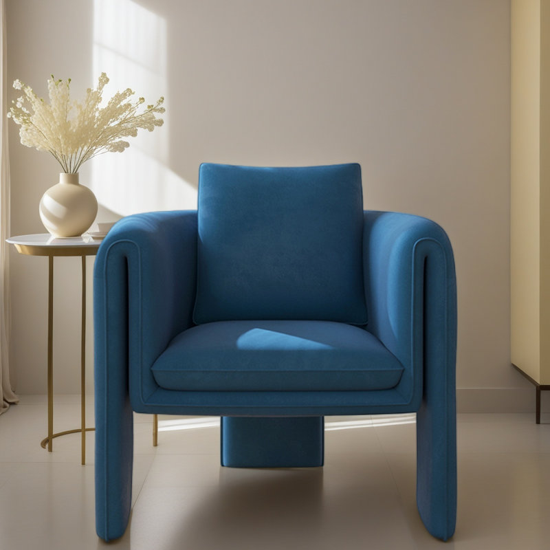 Fauteuil de loisir simple et confortable., Bleu très foncé