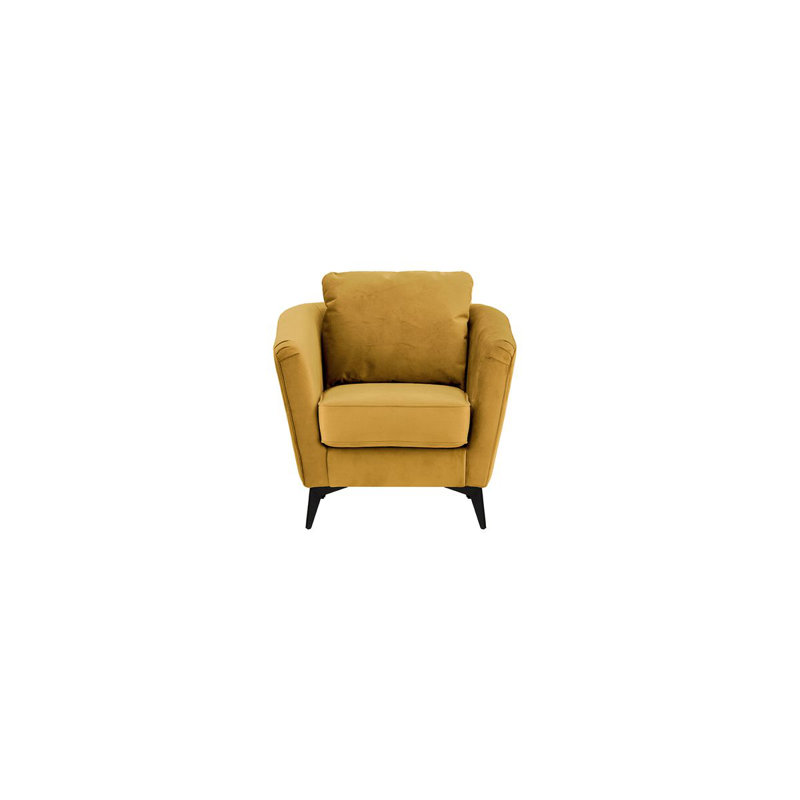 Upholstered Armchair, Yellow