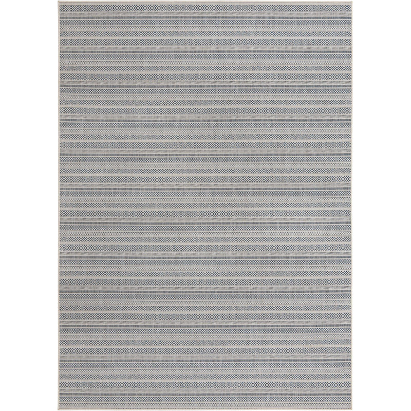 Evolet Striped Indoor / Outdoor Rug, Rectangle 7'10" x 11'