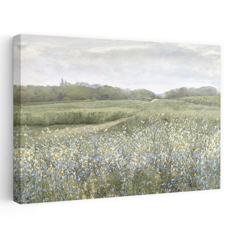 Chemin de prairie tranquille - art contemporain de chemin de prairie, H 24 po x l 16 po