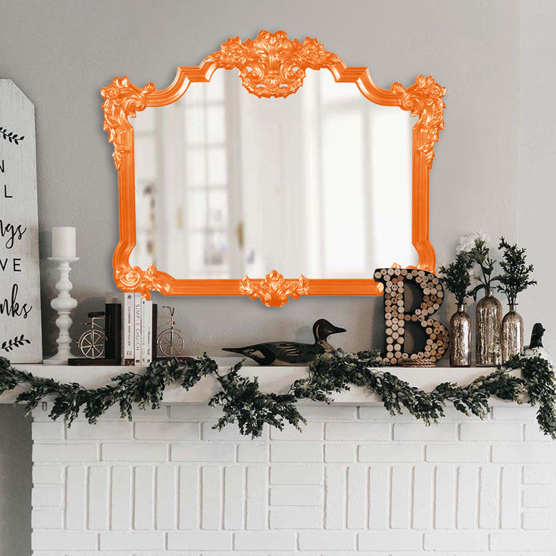 Miroir décoratif traditionnel, Orange