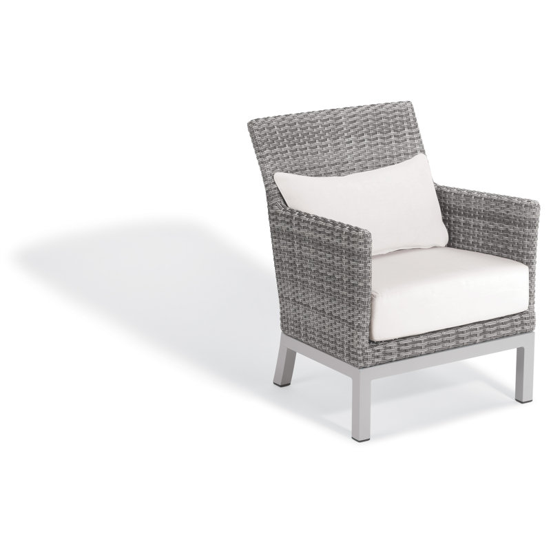 Argento Outdoor Lounge Chair, Eggshell White