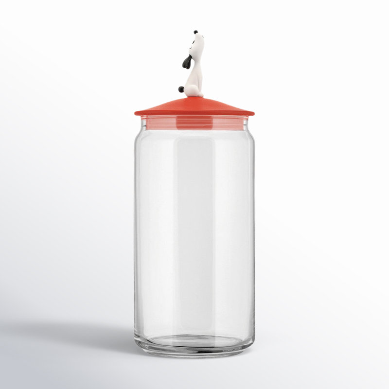 LulàJar Jar for Dog Food, Red Orange