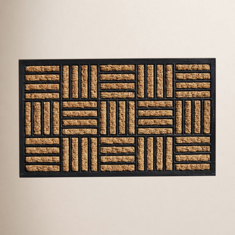 Haberman Non-Slip Striped Outdoor Doormat