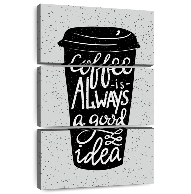 Yarlin Good Ideas And Coffee, 74" H x 48" W