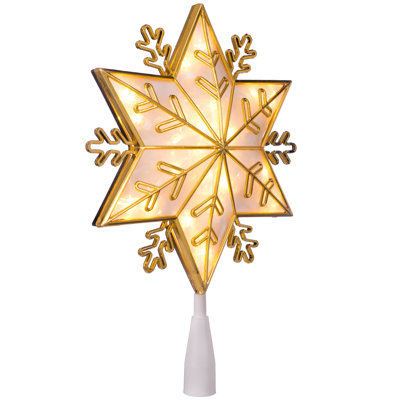 34cm Metal Astrology & Stars Lighted Tree Topper