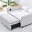 Canapé-lit multifonctionnel avec tissu rayé distinctif-586425652