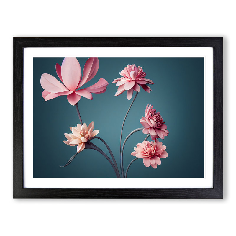 Unbelievable Flowers - Framed Print, Black, 46cm H x 64cm W x 2cm D