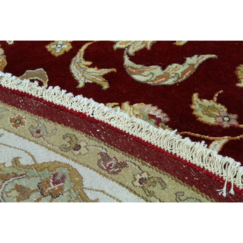 Hand Woven Silk and Wool Oriental Area Rug