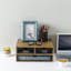 Organisateur de bureau à domicile en bois d'acacia