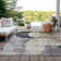 Machine Washable Indoor/Outdoor Cicel ACN1140 Pewter Rug