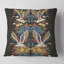 Carré, chinoiserie avec oiseaux et pivoines - coussin décoratif traditionnel imprimé-60159422