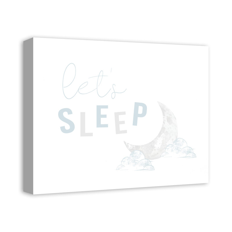 «Lets Sleep Moon», art sur toile, H 20 po x l 16 po x P 1,25 po