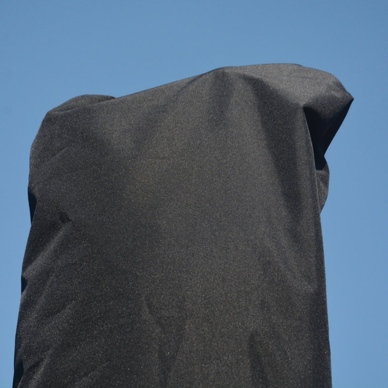 Black Waterproof Umbrella Cover – 47X200cm With Zipper, Spring Buckle, Sealed Seams, PVC Coated Polyester Fabric