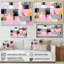 «Gray Pink», reproduction symétrique sur toile-571673239-571673232
