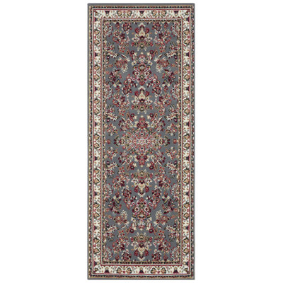 Zabul Tufted Red/Grey/Oak Rug