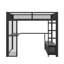 Lit mezzanine double avec bureau intégré et éclairage DEL-1872012935