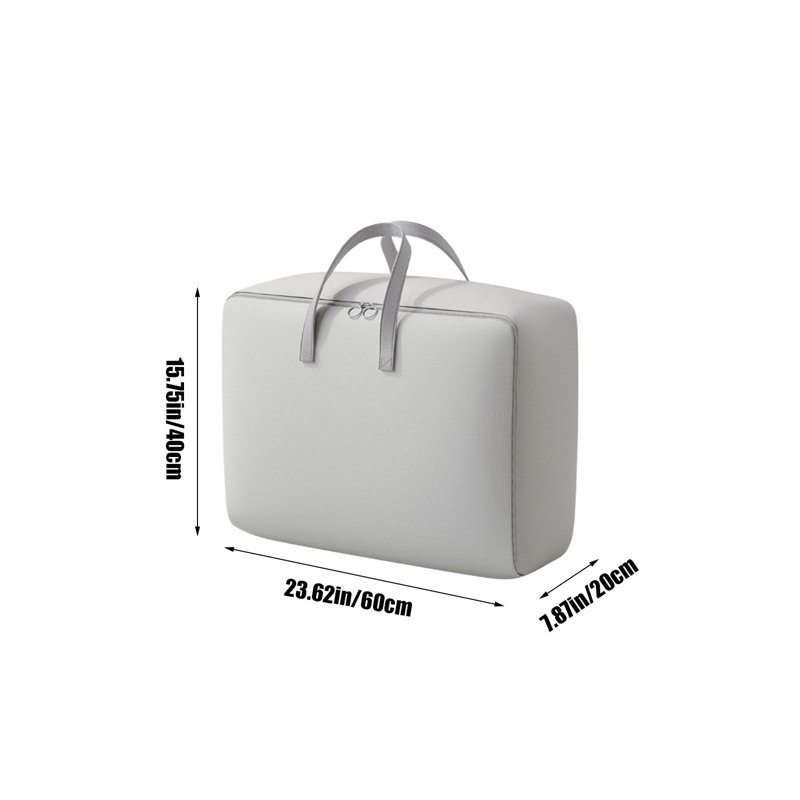 Heavy Duty Storage With Reinforced Handles Extra Large Storage Bags For Clothes Tote Bag Thickened Double Zipper For Space Saving Travel