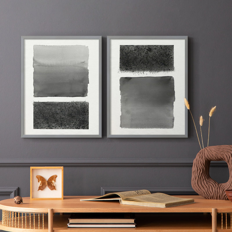 «Reflection and Réfraction I», reproduction encadrée de qualité supérieure - prête à être accrochée - aucun clou requis - aucun clou requis