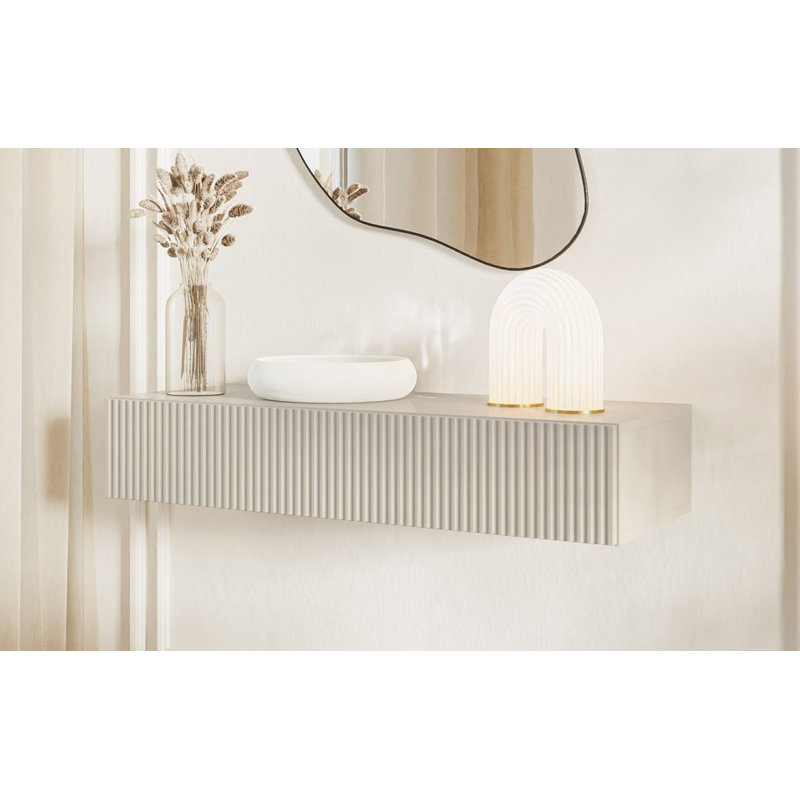 Veldio 90cm Console Table, Beige