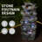 Rock Waterfall Outdoor Fountain With LED Lights Stone Garden Fountains Outdoor Décor For Patio Lawn Backyard Cascading Tiered Outdoor Water Fountain
