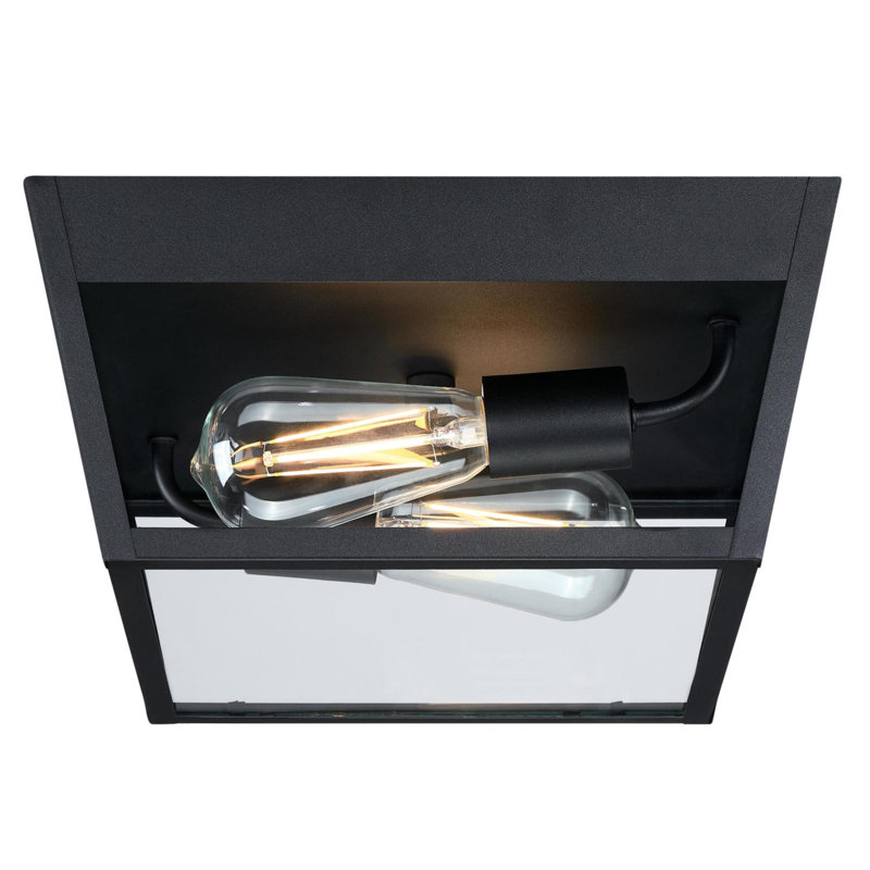 2 - Bulb Outdoor Flush Mount