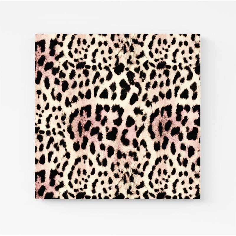 Leopard Hide - Wrapped Canvas Print, 30cm H x 30cm W x 3.8cm D