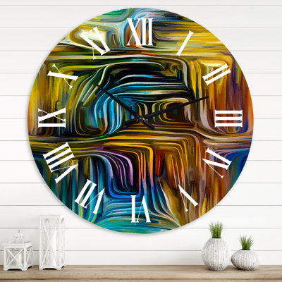Color Fusion IV - Horloge murale moderne