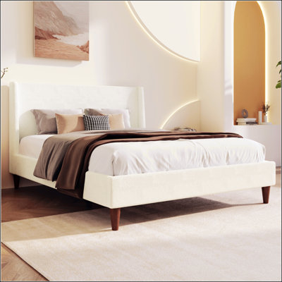 Lit plateforme tapissier Modern