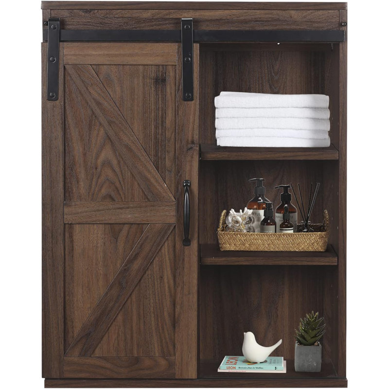 Purrier Bathroom Cabinet, Walnut