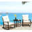 Patio Wicker Furniture Set with Button Tufted Cushions, Rattan Rocking Chairs, Coffee Table-479009577