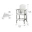 Chaise Adirondack d'extérieur en bois Bronya-134206155