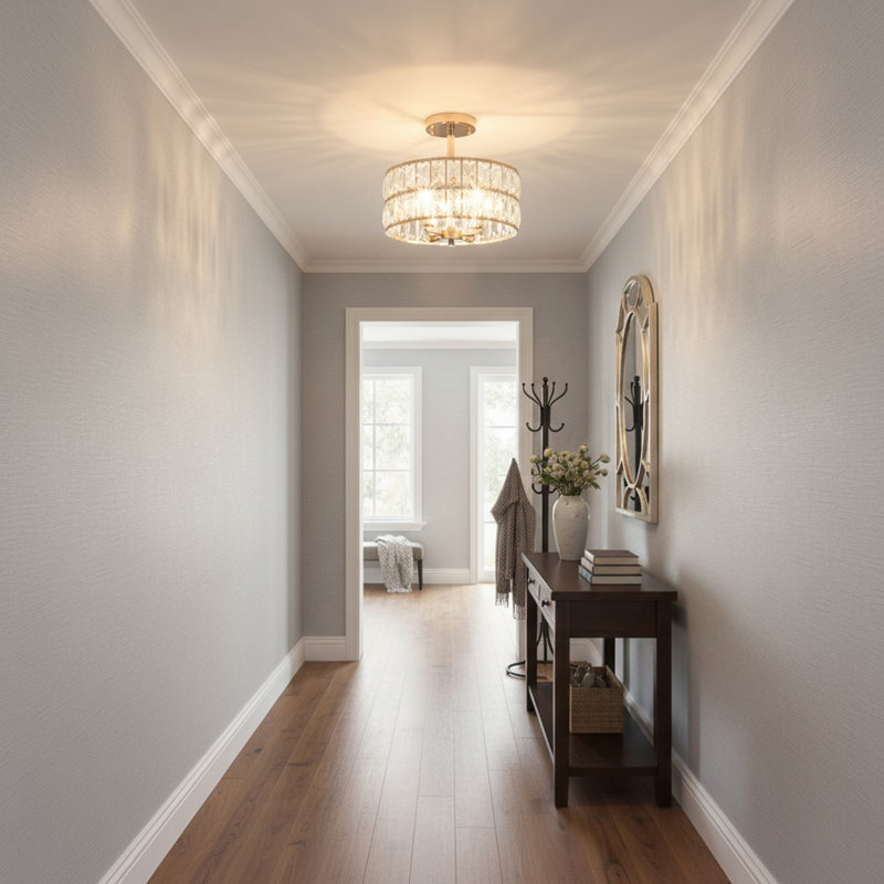 1 - Light Chandelier, Gold