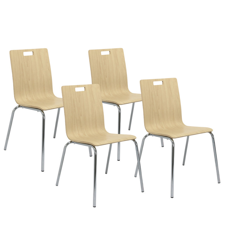 Chaise empilable Alexis, paquet de 4, Beige