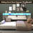 Twin Daybed With Trundle, Farmhouse Daybed Frame With Sliding Barn Door Headboard And Charging Station & Led Light For Bedroom And Guest Room, White