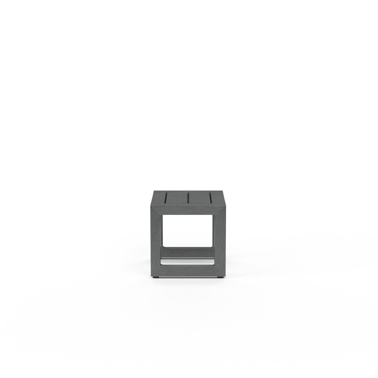 Georgie 24.02'' Powder Coated Aluminum Outdoor Side Table