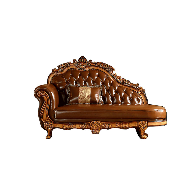 Méridienne en cuir de vache