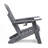 Folding Outdoor Adirondack Chair, HDPE All-Weather Folding Fire Pit Chair