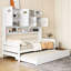 Lit de jour avec lit gigogne et tablette fonctionnelle - Structure en bois à la mode-503143625-503143624