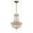 Sansom 12'' Aged Brass Chandelier