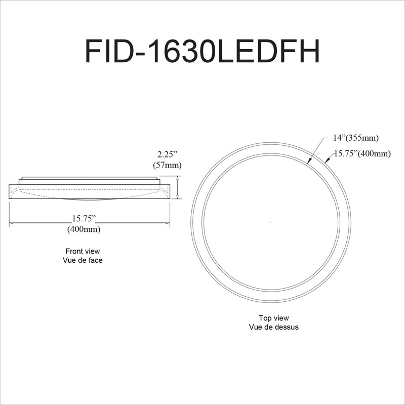 Darijan Acrylic LED Flush Mount